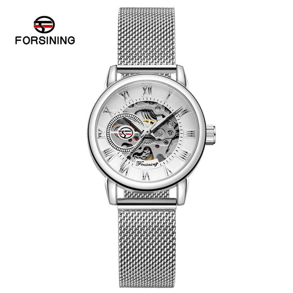 Skeleton Mechanical Watch - Reloj Mujer FORSINING Fashion Woman Watch