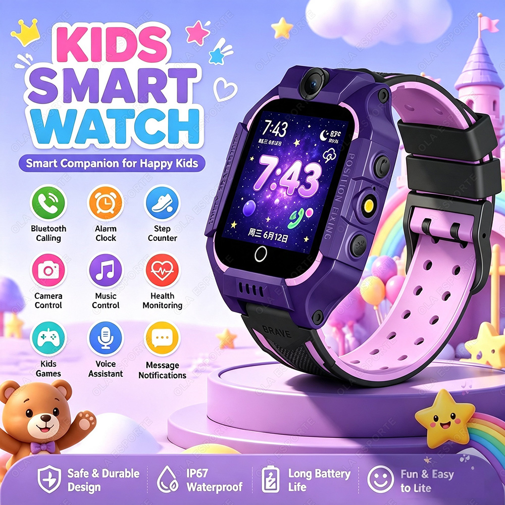 Smartwatch Watches For Kid Boy With Alarm - 2027 New 2G Kids Smart Watch