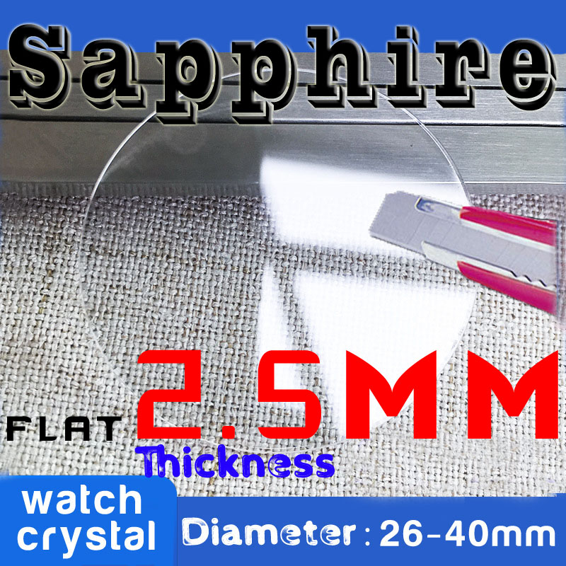 2.5mm Thick Flat Sapphire Watc - Watch Crystal Replacement recension och pris