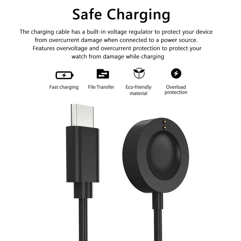 1M USB Type-C Magnetic Fast Ch - Fossil Watches Smartwatch Charger recension och pris