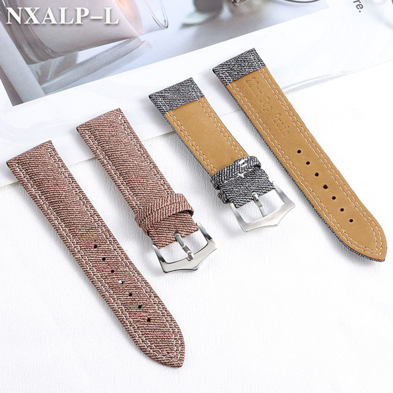 Denim Canvas Nylon Watch Strap - Seiko Watches Smartwatch recension och pris