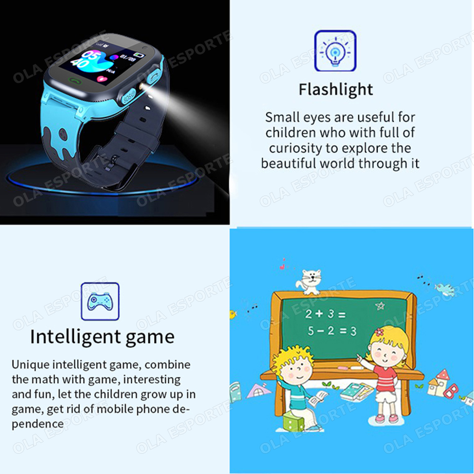 New Kids Smart Watch Child HD  - Smartwatch Watches For Kid Boy With Alarm recension och pris