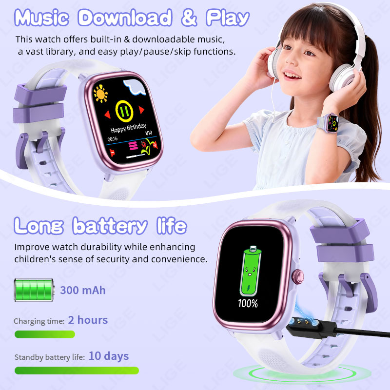 LIGE Children Girls Boys Prese - French Connection Watches Smartwatch App recension och pris