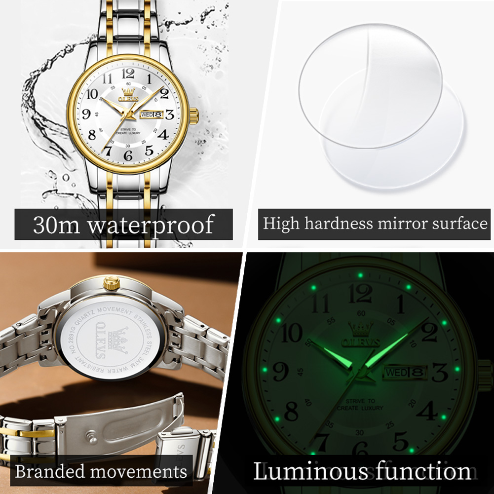 OLEVS 2891 Luxury Brand Fashio - Anti-Magnetic Watch recension och pris