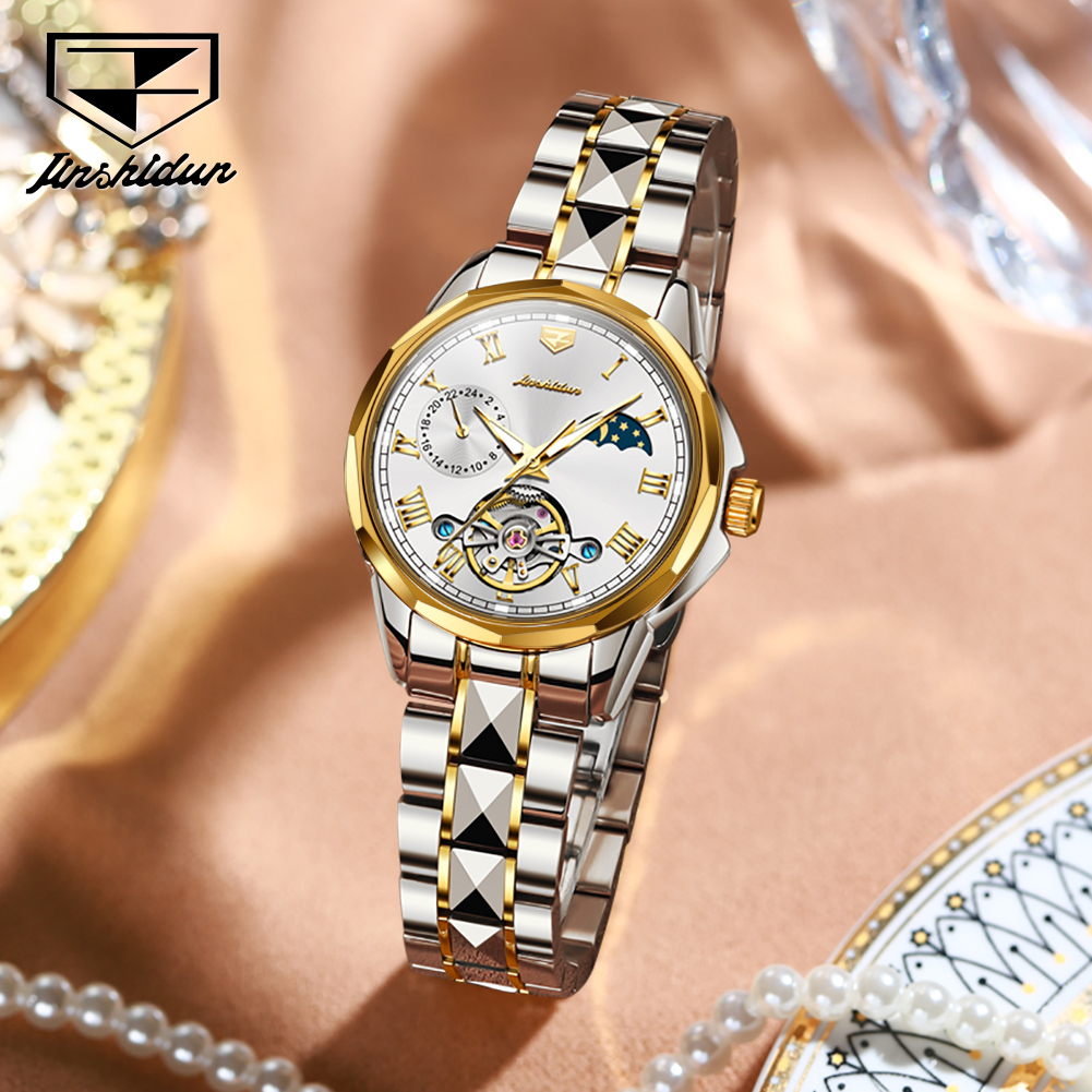 JSDUN 8937 Ladies Watches Auto - Skeleton Mechanical Watch recension och pris