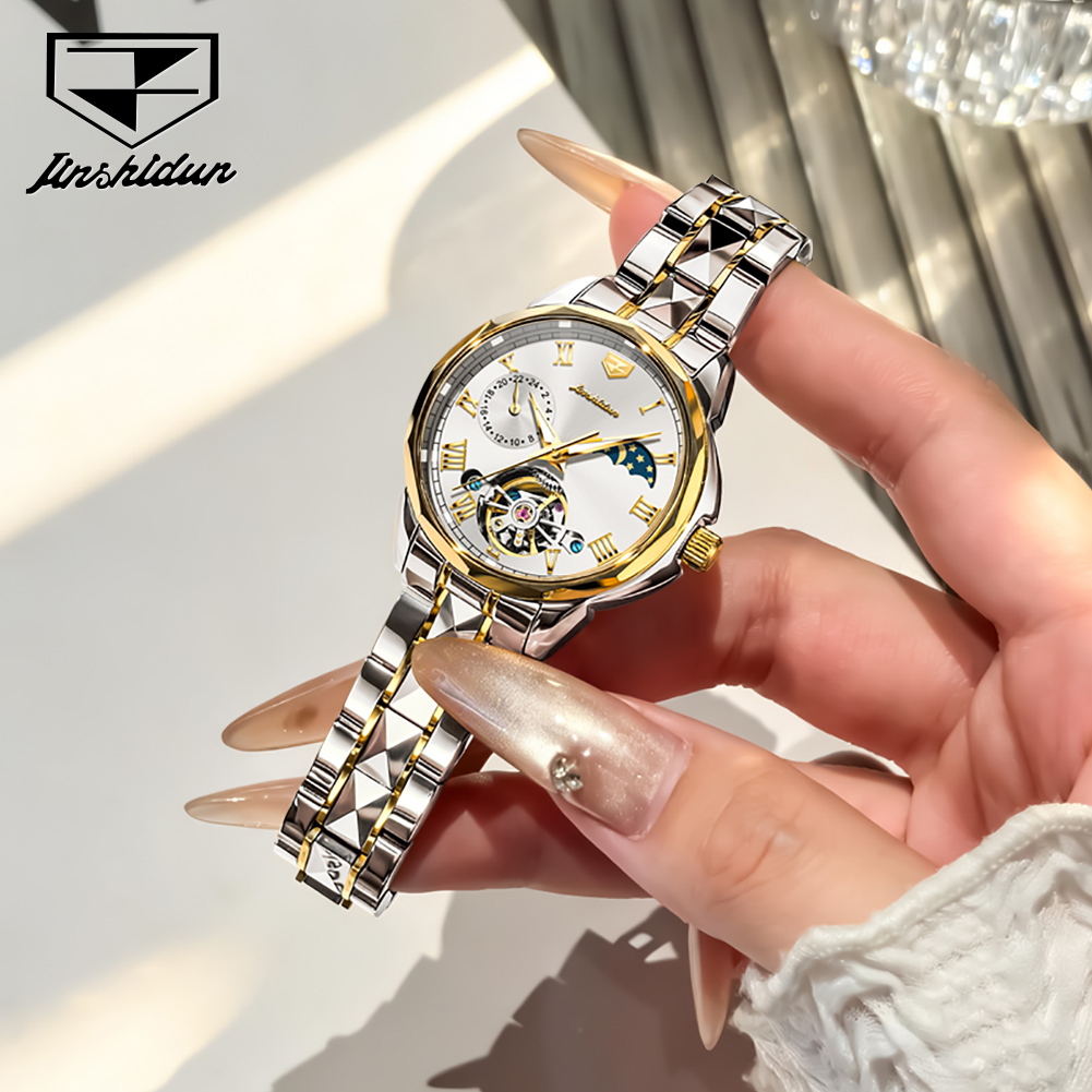 JSDUN 8937 Ladies Watches Auto - Skeleton Mechanical Watch recension och pris