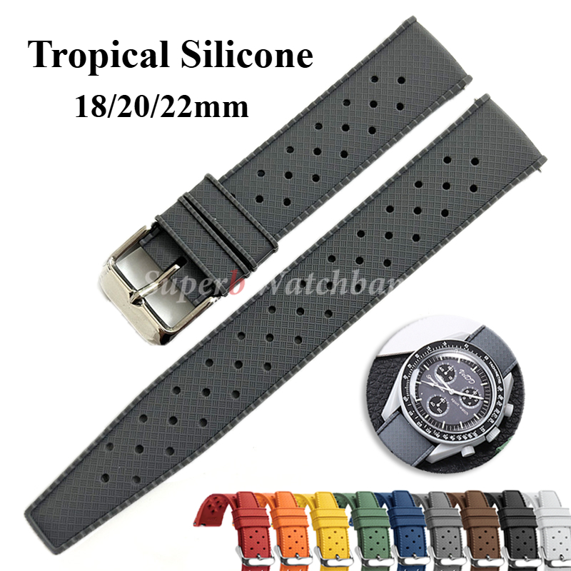 Tropical Silicone Watch Band Q - Seiko Watches Smartwatch recension och pris