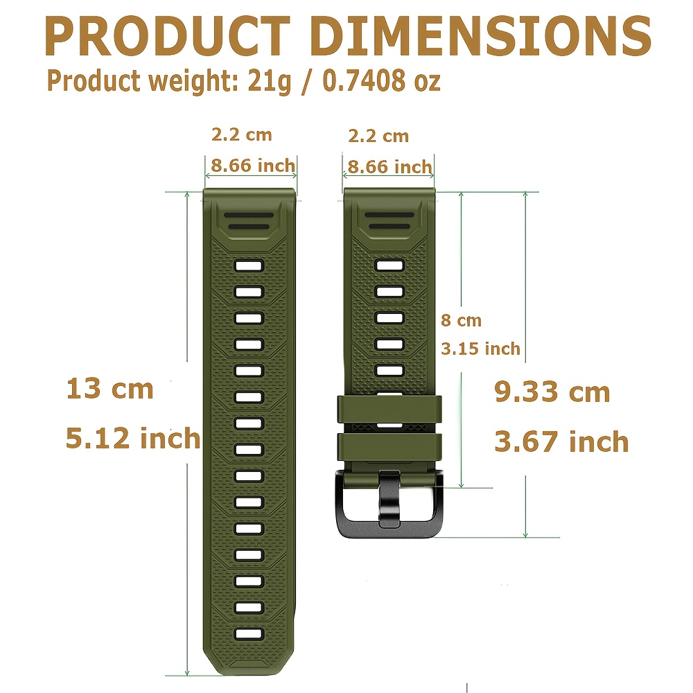 22mm Soft Silicone Watch Strap - Smartwatch Stylish Watches For Women recension och pris