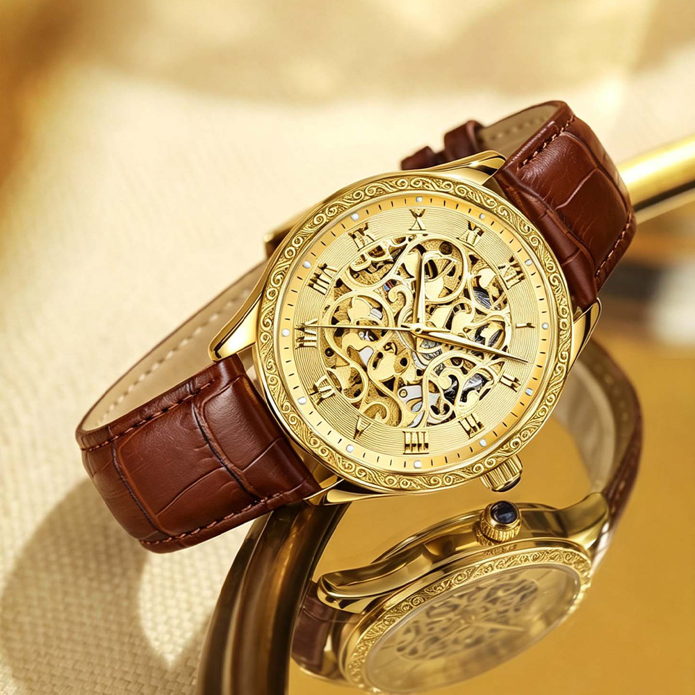 LOUIE JUELEN Women's Mechanica - Skeleton Mechanical Watch recension och pris