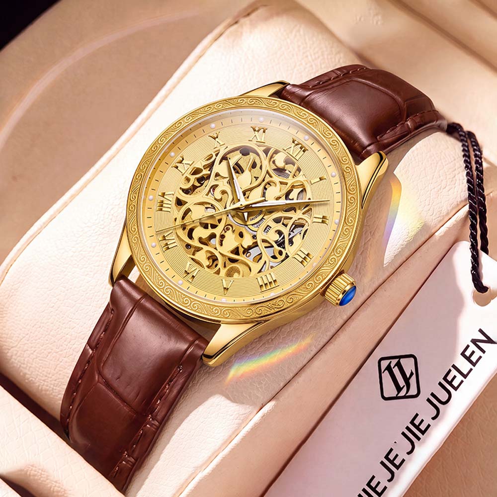 LOUIE JUELEN Women's Mechanica - Skeleton Mechanical Watch recension och pris