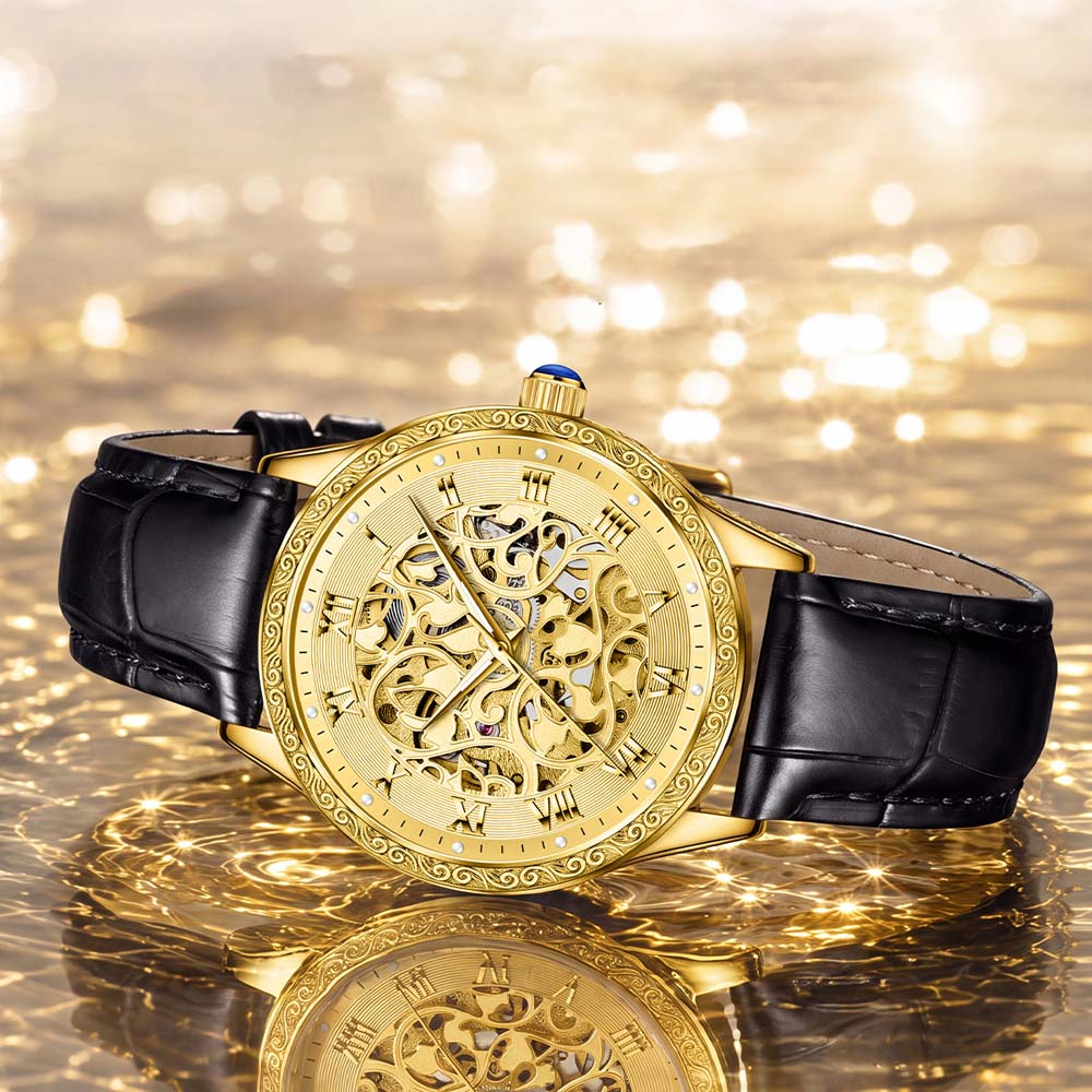 LOUIE JUELEN Women's Mechanica - Skeleton Mechanical Watch recension och pris