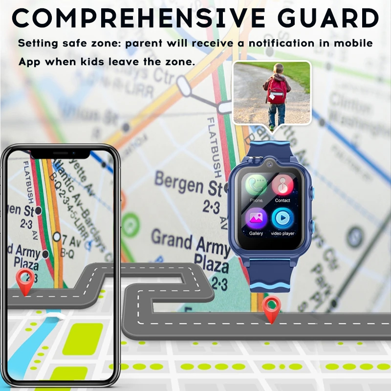 Yoateo Smart Watch Kids 4G KT1 - Smartwatch Watch Whatsapp recension och pris