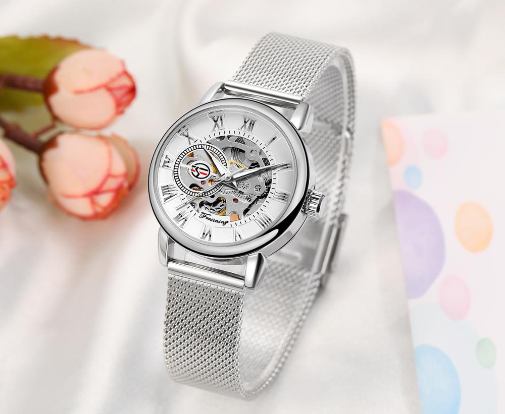 Reloj Mujer FORSINING Fashion  - Skeleton Mechanical Watch recension och pris