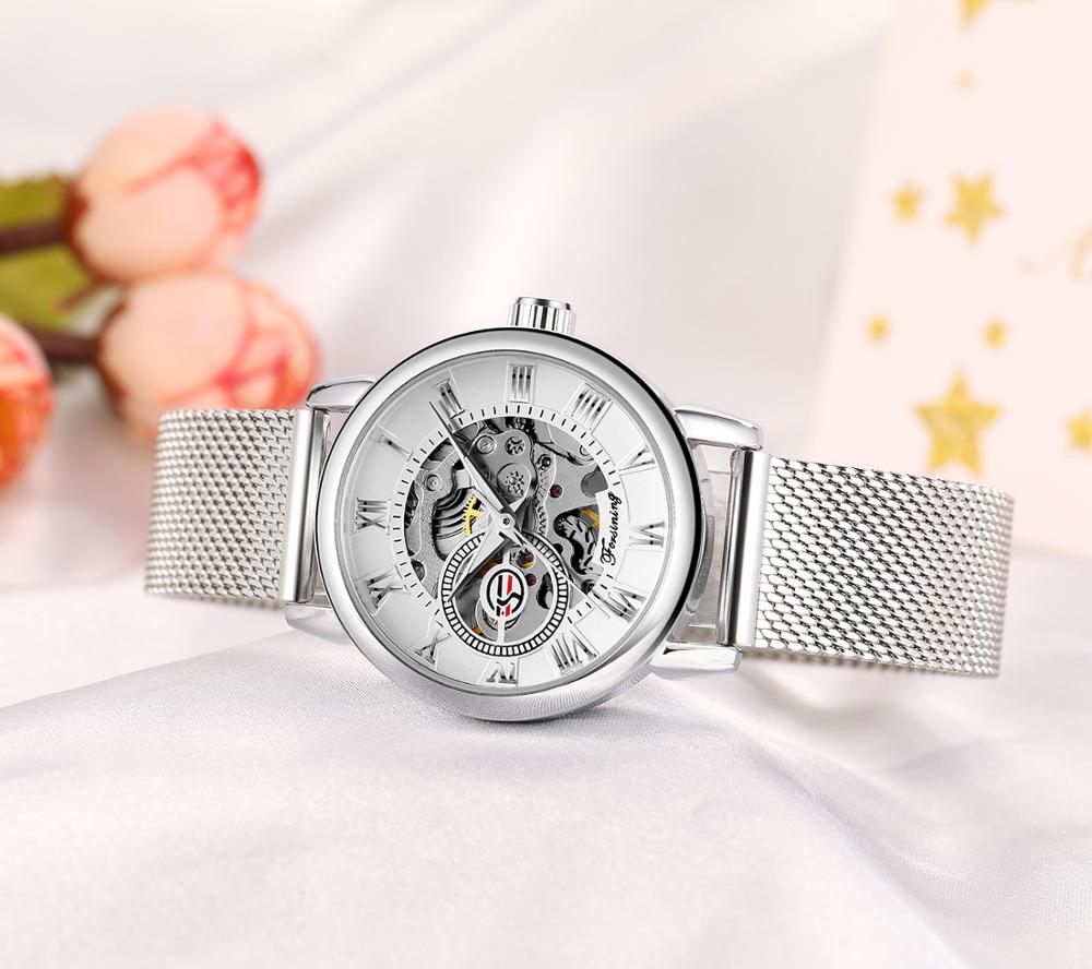 Reloj Mujer FORSINING Fashion  - Skeleton Mechanical Watch recension och pris