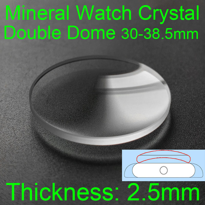 Double Dome 2.5mm Round Minera - Watch Crystal Replacement recension och pris