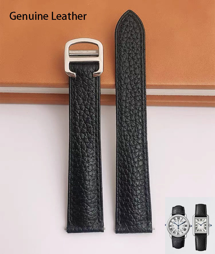 Genuine Leather Watch Strap Su - Cartier Watch Tank recension och pris