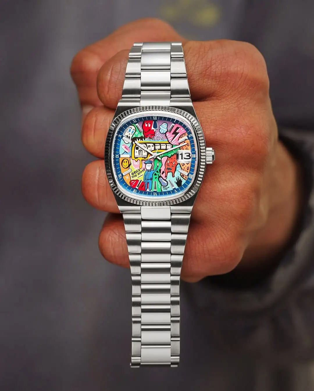 Men Graffiti Colorful Dial Aut - Smartwatch Trending Watches For Men recension och pris