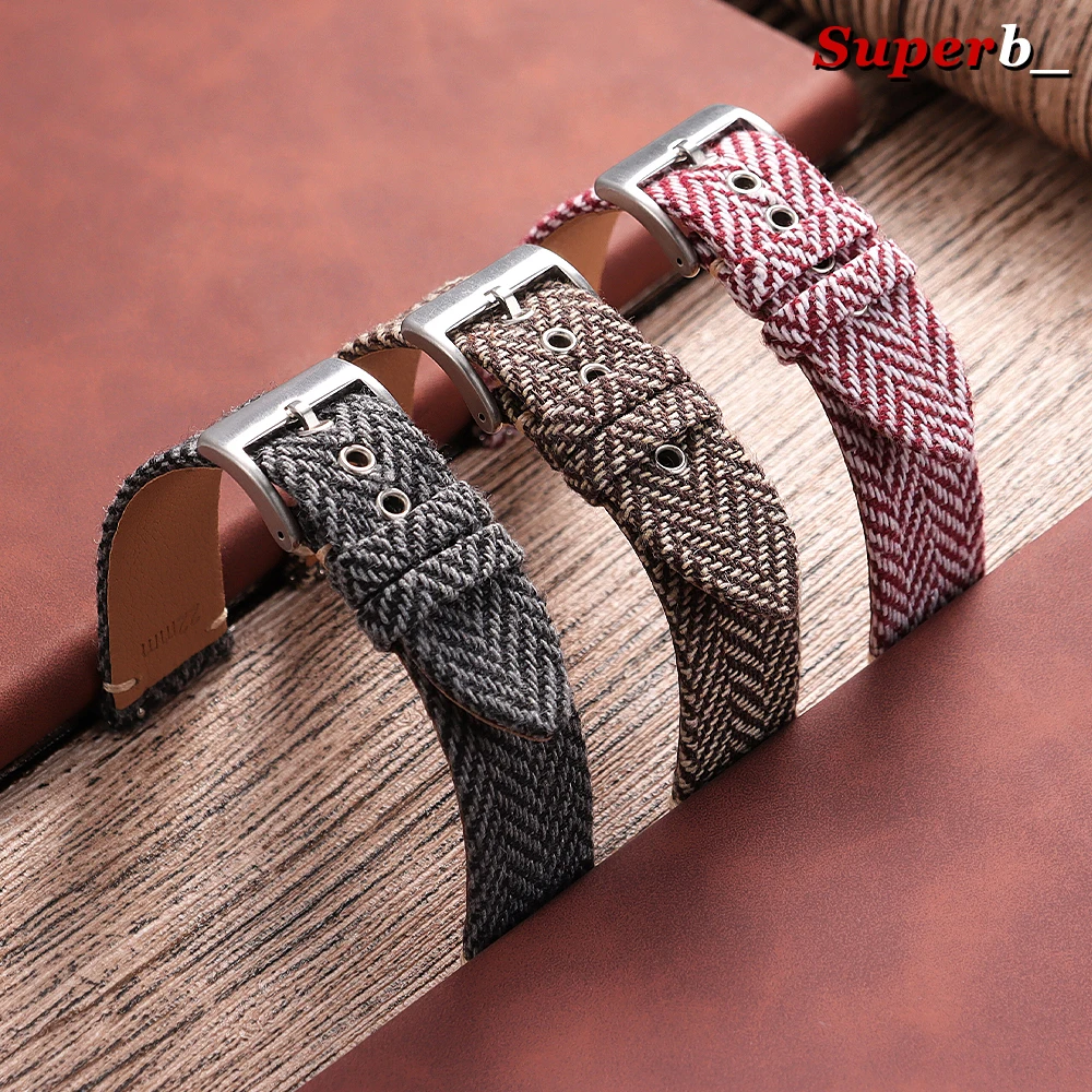 Woven Fabric Bracelet for Omeg - Seiko Watches Smartwatch recension och pris