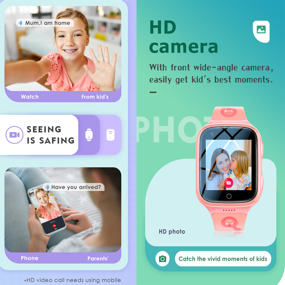 4G Smart Watch Kids GPS WiFi V - Smartwatch Watches For Kid Boy With Alarm recension och pris