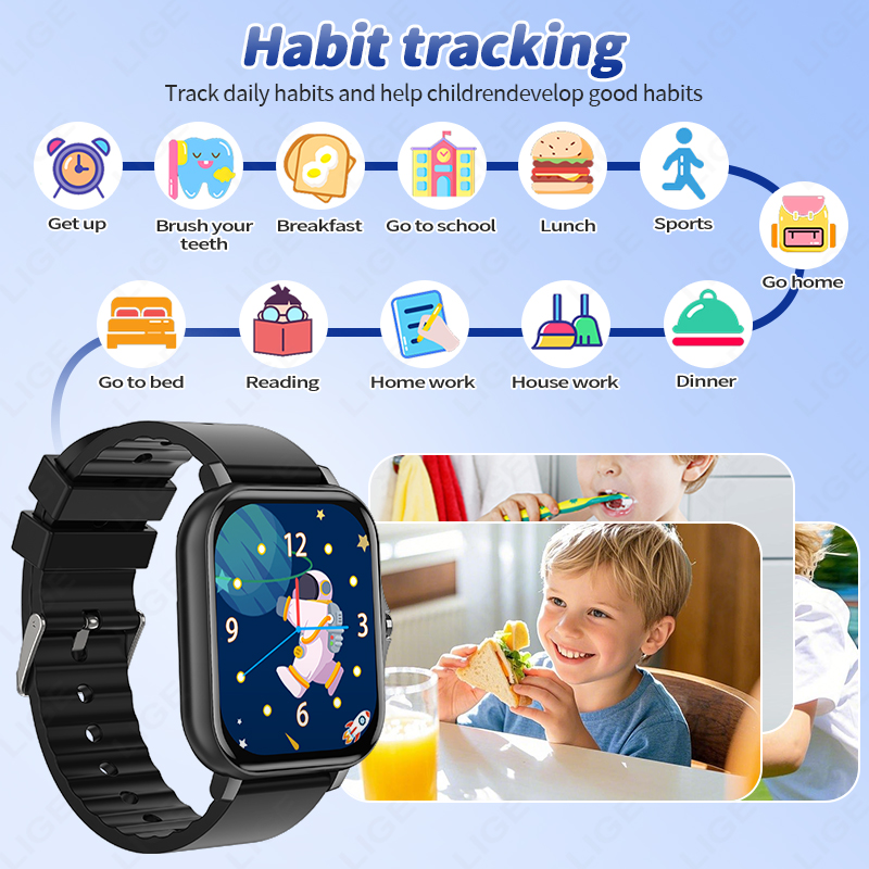 LIGE 2025 Audiobook Children S - Smartwatch Digital Watches For Kid Boy recension och pris