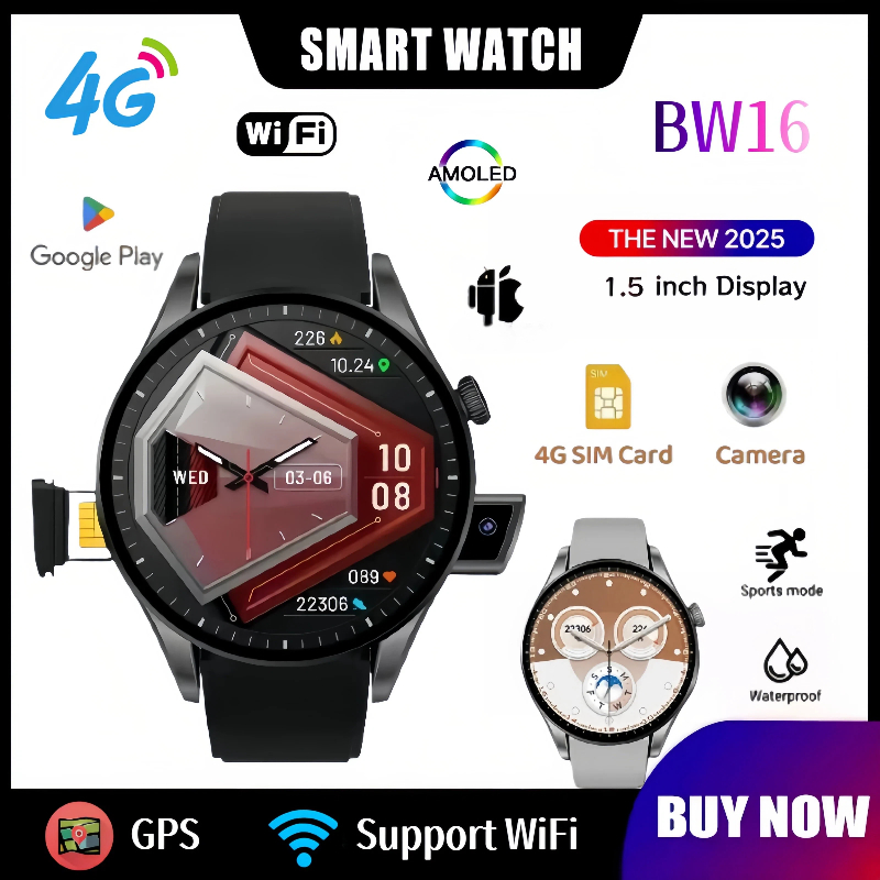 New 4G Smartwatch BW16: WiFi | - Smartwatch New Watches 2025 recension och pris