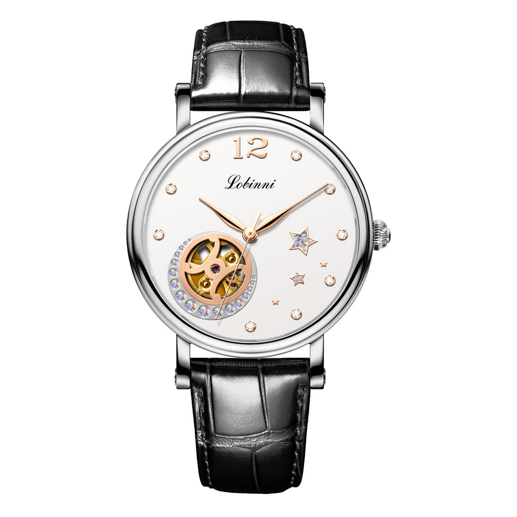 LOBINNI Luxury Women Watches,L - Skeleton Mechanical Watch recension och pris