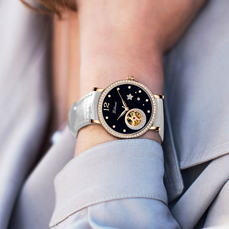 LOBINNI Luxury Women Watches,L - Skeleton Mechanical Watch recension och pris