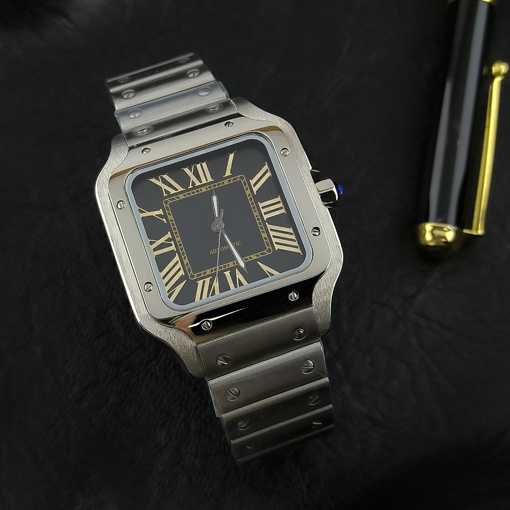 High quality NH35 watch stainl - Skeleton Mechanical Watch recension och pris