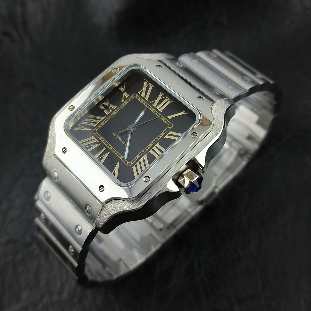 High quality NH35 watch stainl - Skeleton Mechanical Watch recension och pris