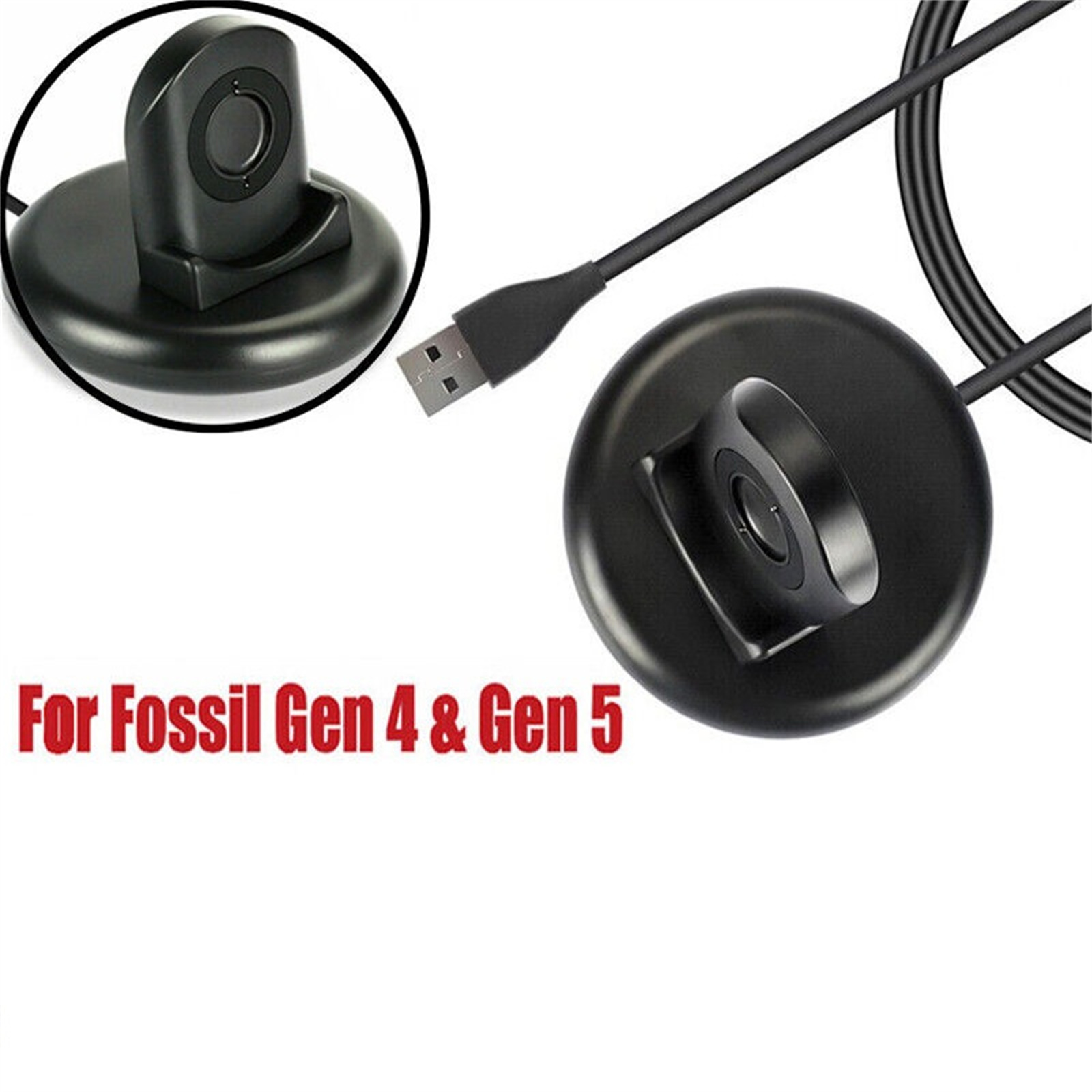 1m USB Watch Charger 5V 500mA  - Fossil Watches Smartwatch Charger recension och pris
