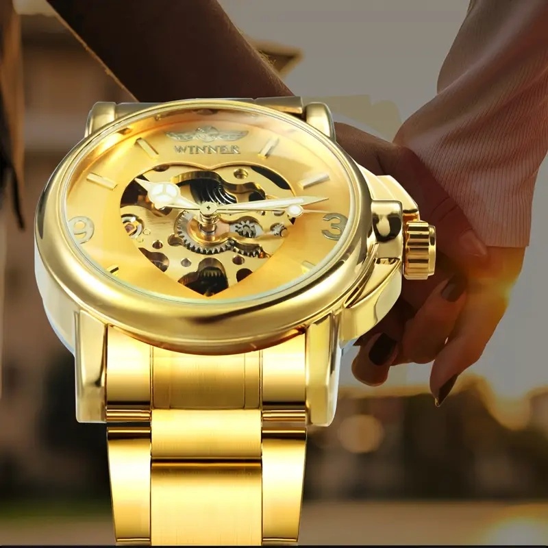 Elegant Women's Automatic Mech - Skeleton Mechanical Watch recension och pris