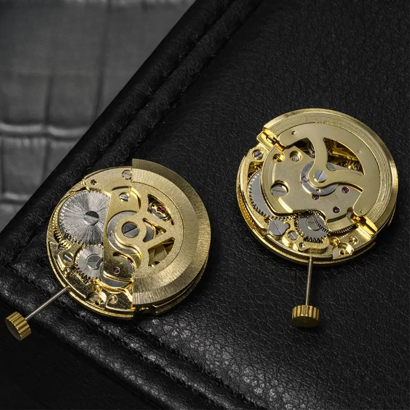 Gold Skeleton 27mm Watch Movem - Skeleton Mechanical Watch recension och pris