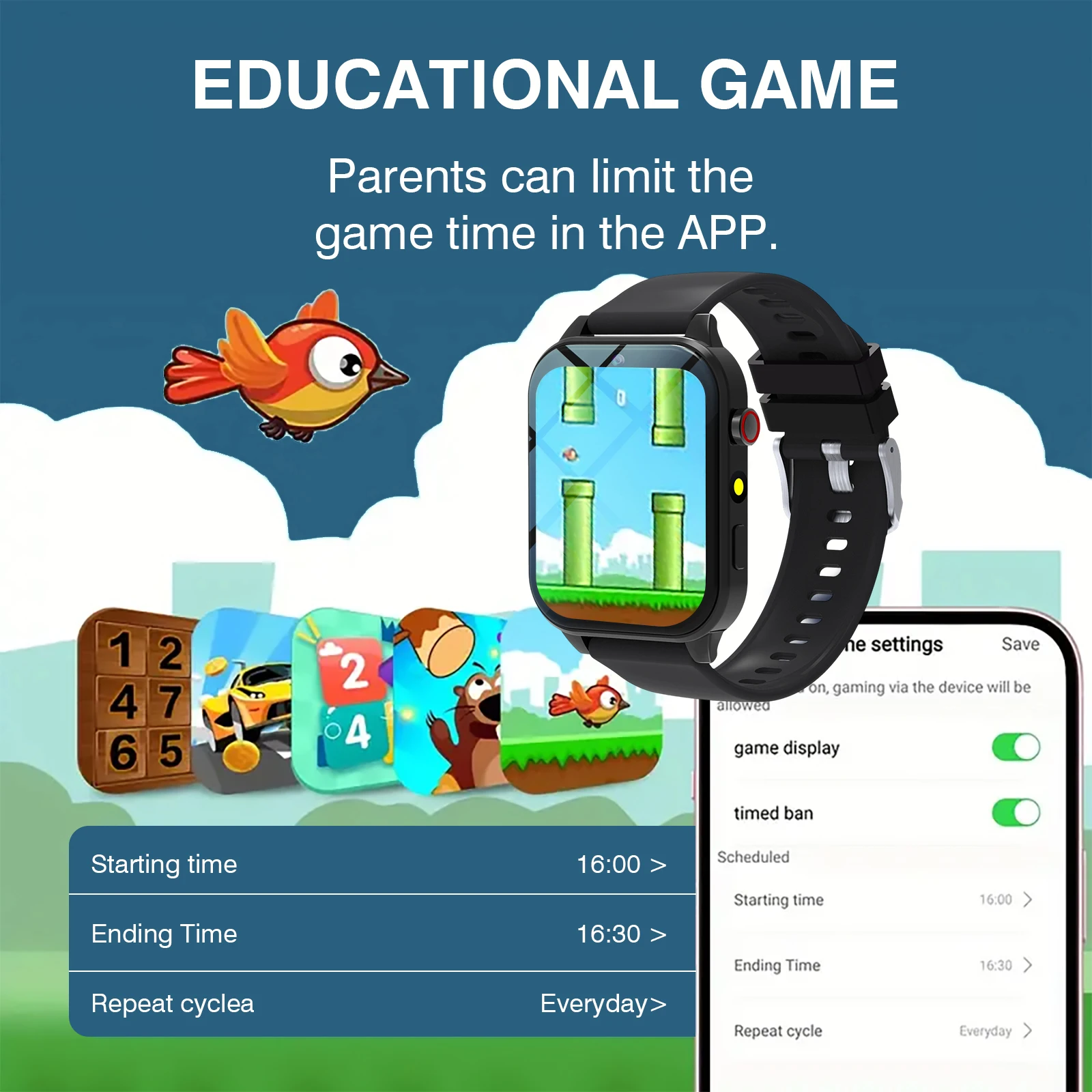 Kids′s Smart Watch 18 Games Ca - Smartwatch Digital Watches For Kid Boy recension och pris