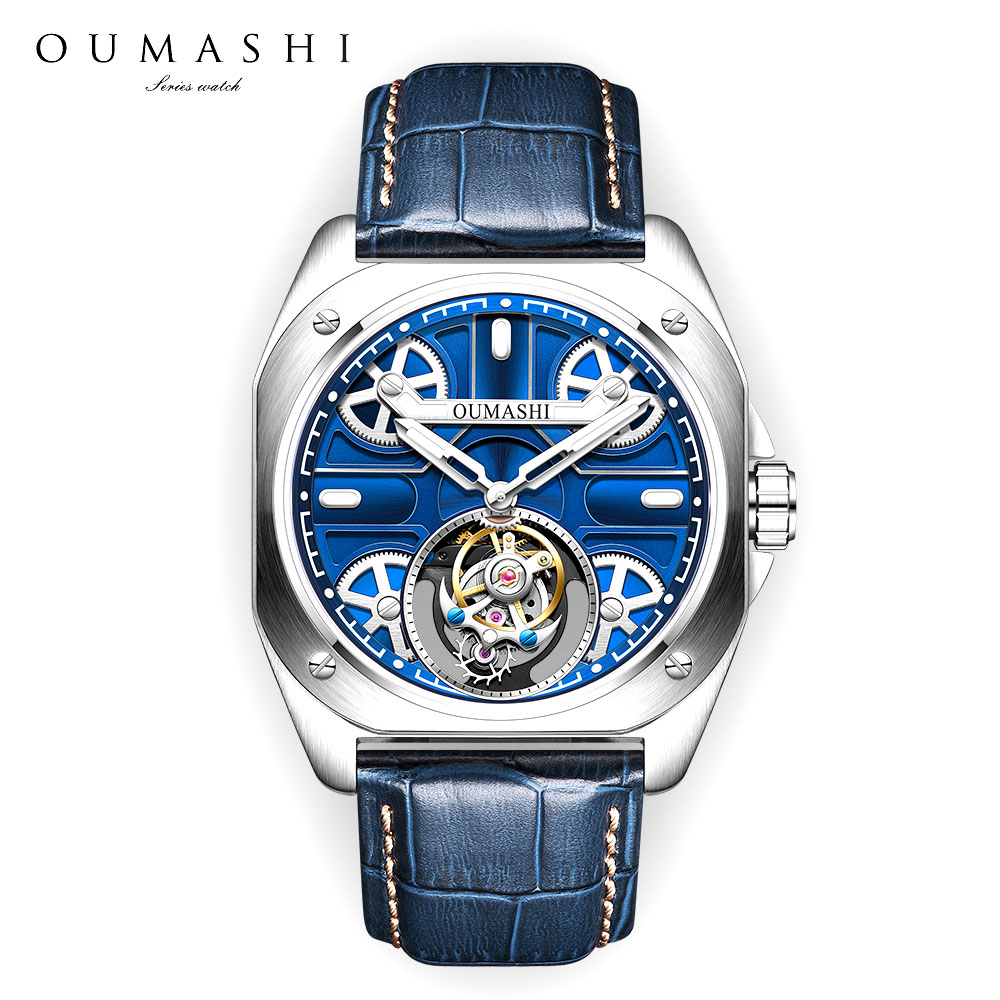 41mm Luxury men's watch Tourbi - Skeleton Mechanical Watch recension och pris