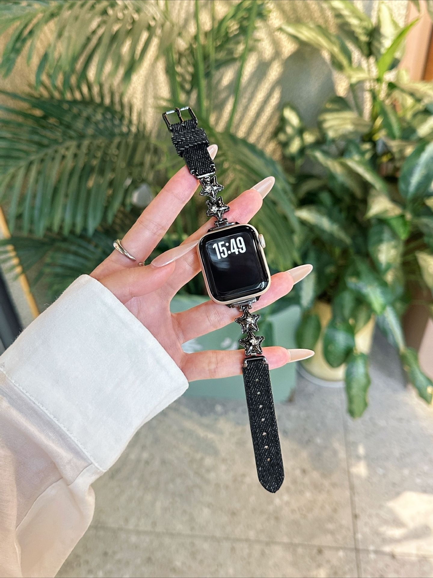 Bling Star Crystal Denim Brace - Smartwatch Stylish Watches For Women recension och pris