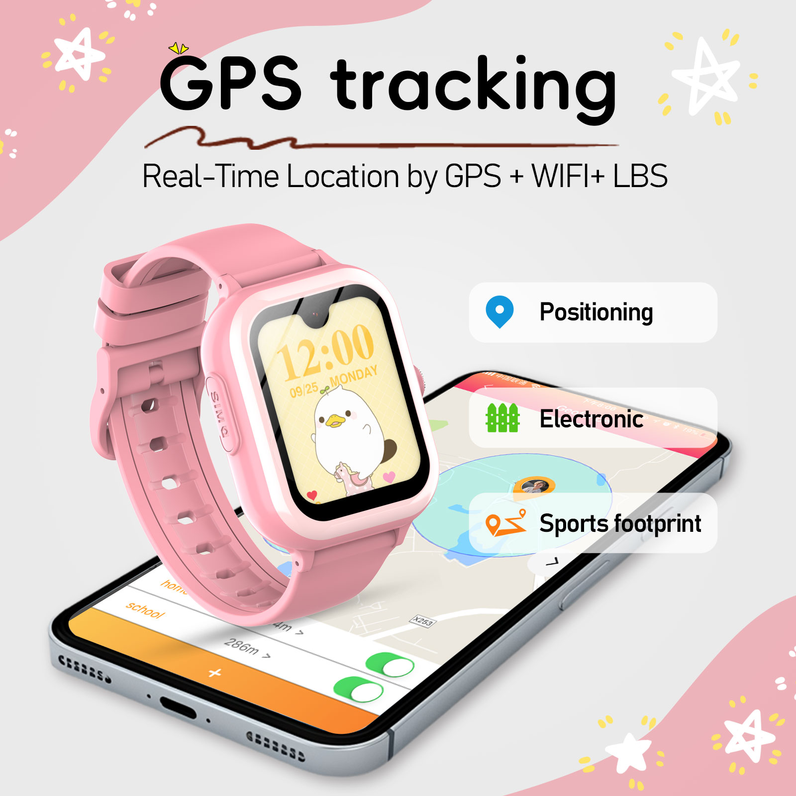 Wonlex 4G Kids Smart Watch wit - Smartwatch Watch Whatsapp recension och pris