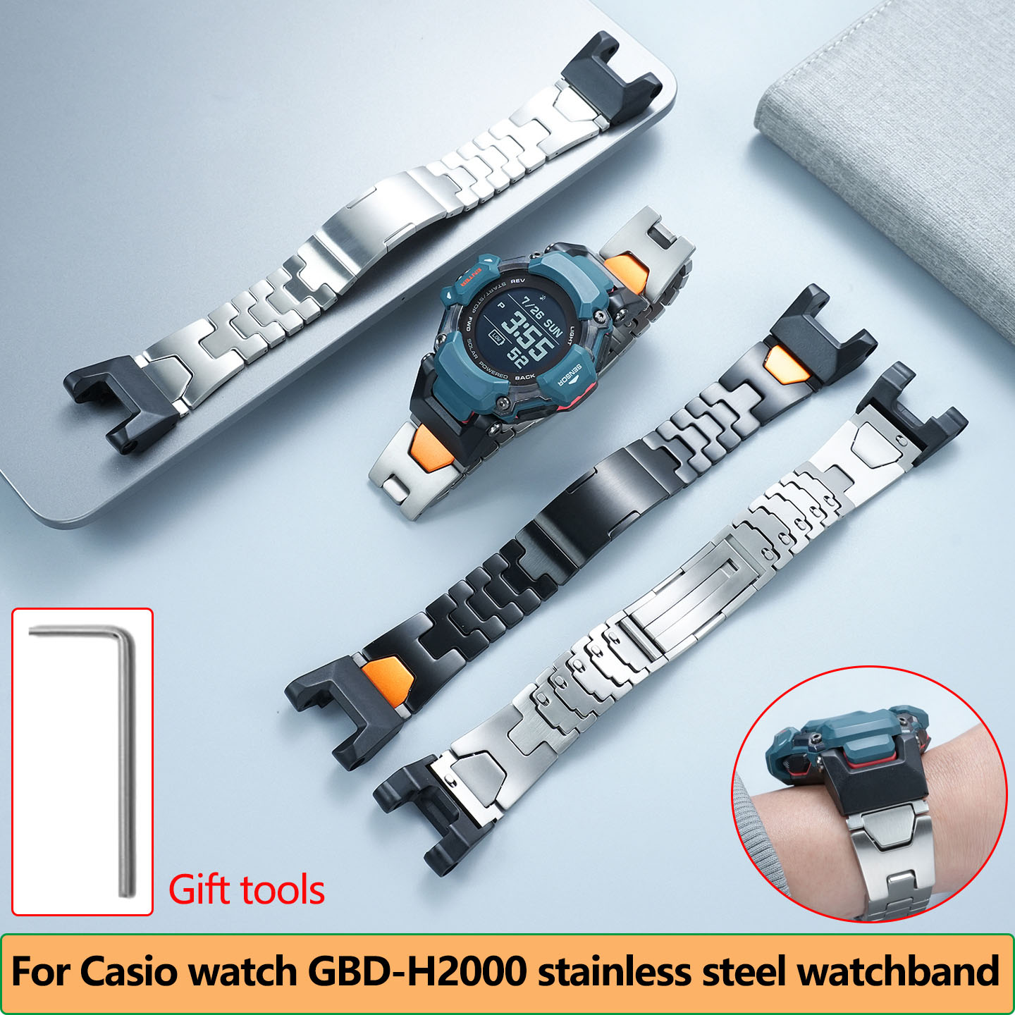 GBD-H2000 waterproof metal str - Smartwatch Casio Watches For Men recension och pris