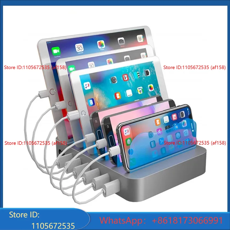 6USB desktop phone holder, sma - Watch Smartwatch recension och pris