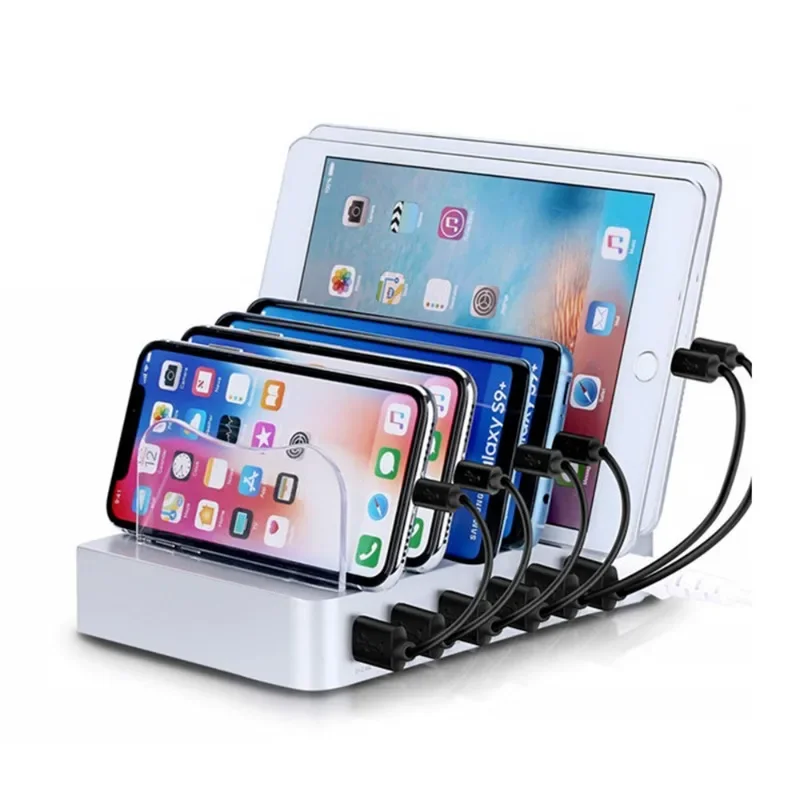 6USB desktop phone holder, sma - Watch Smartwatch recension och pris