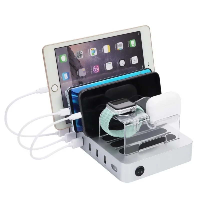 6USB desktop phone holder, sma - Watch Smartwatch recension och pris