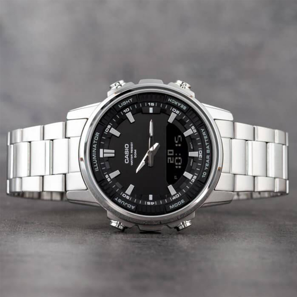Casio AMW‑880D | Stainless Ste - Smartwatch Casio Watches For Men recension och pris