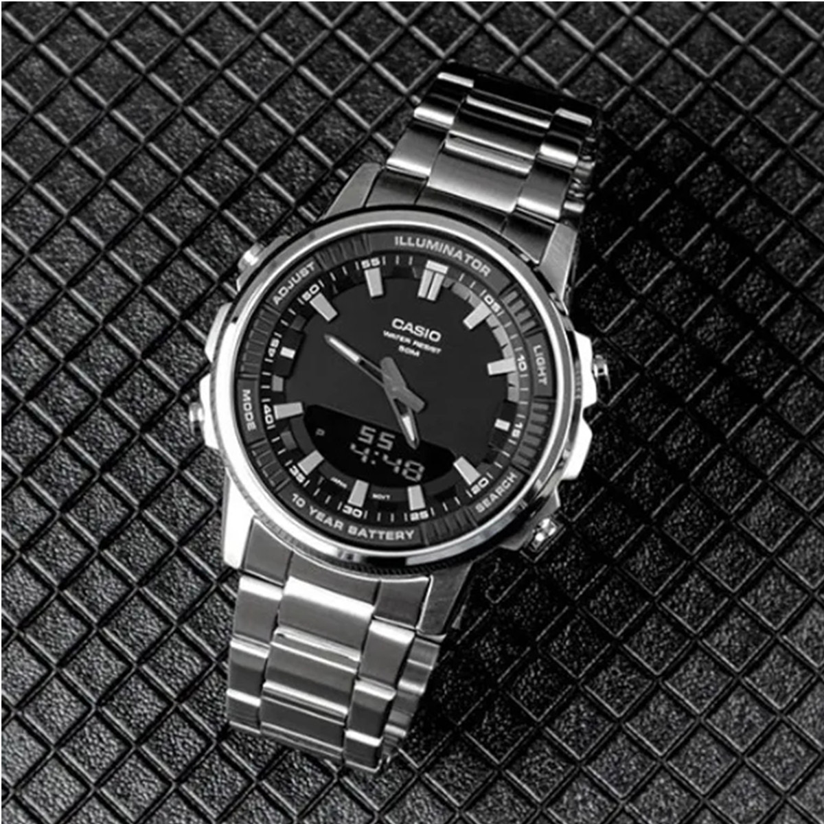 Casio AMW‑880D | Stainless Ste - Smartwatch Casio Watches For Men recension och pris