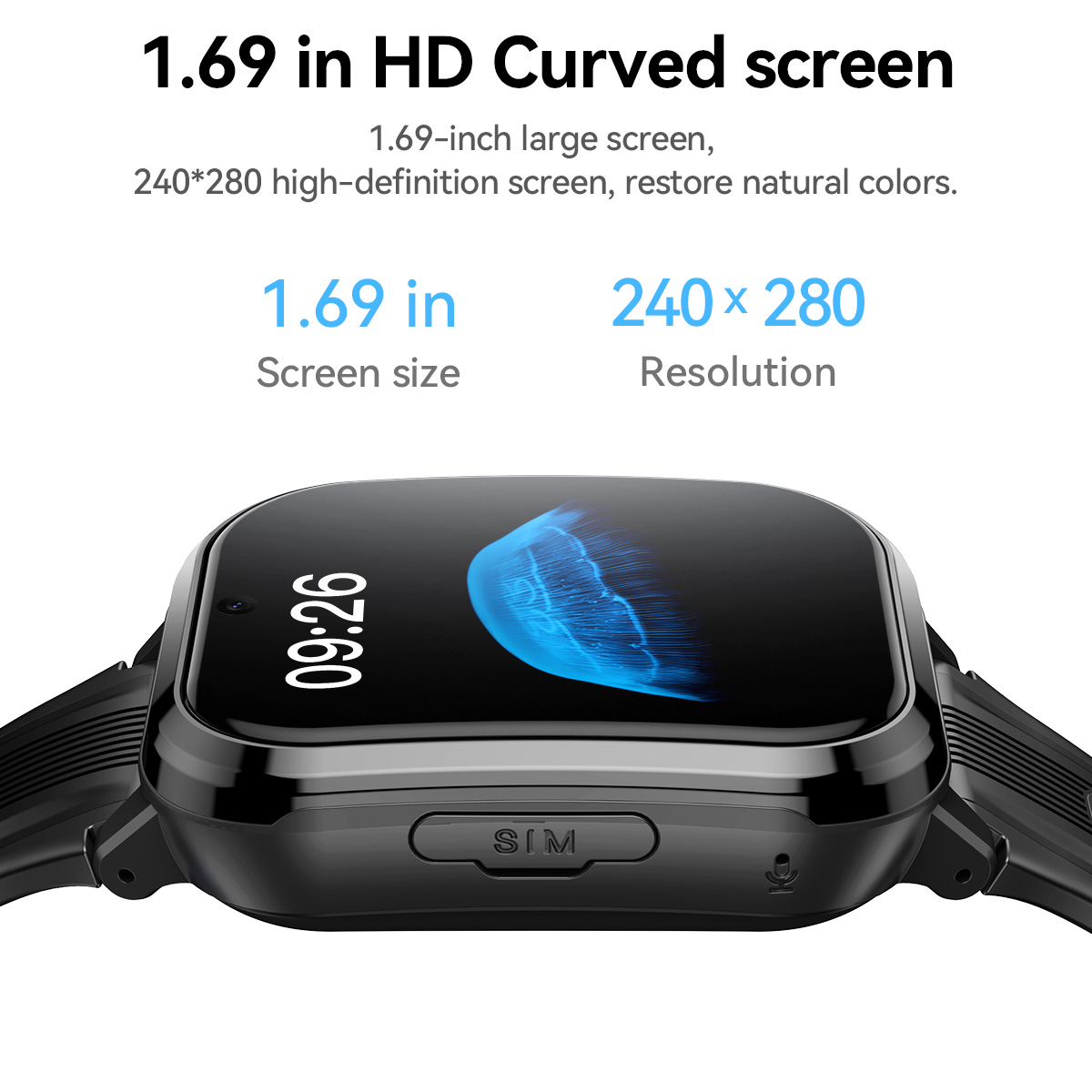 HOCO Y108 1.69inch HD LCD Curv - Smartwatch Watches For Girls recension och pris
