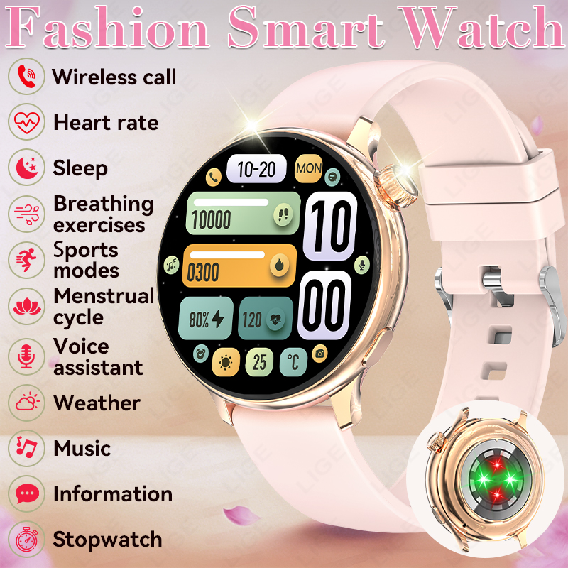 LIGE Stylish Round Women Smart - Smartwatch Stylish Watches For Women recension och pris