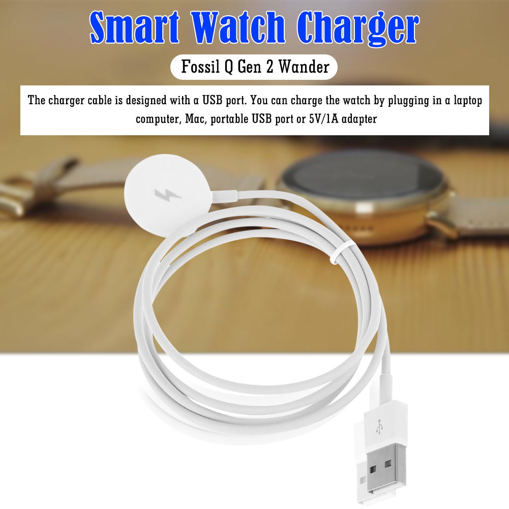 Watch Charger Cable USB Chargi - Fossil Watches Smartwatch Charger recension och pris